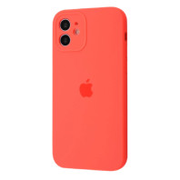 Чехол Silicone Case Full Camera на iPhone 12 Pink citrus